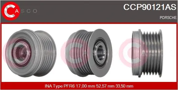 Belt Pulley, alternator (CCP90121AS)