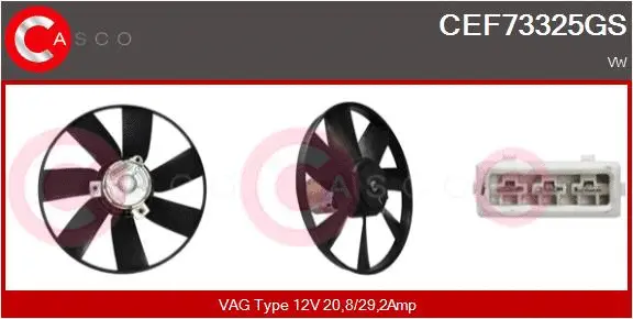 Fan, engine cooling (CEF73325GS)