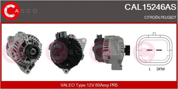Alternator (CAL15246AS)