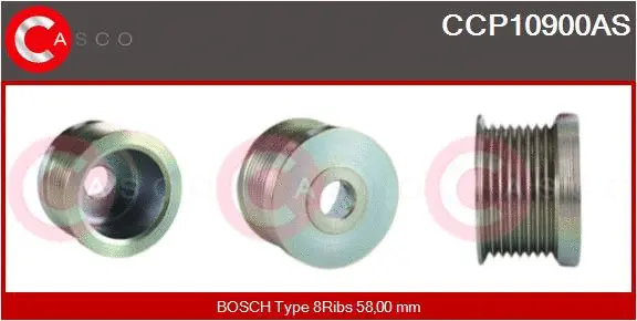 Belt Pulley, alternator (CCP10900AS)