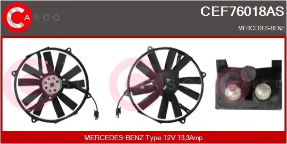Electric Motor, radiator fan (CEF76018AS)