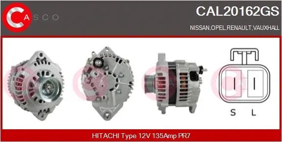 Alternator (CAL20162GS)