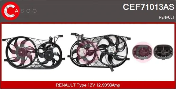 Electric Motor, radiator fan (CEF71013AS)