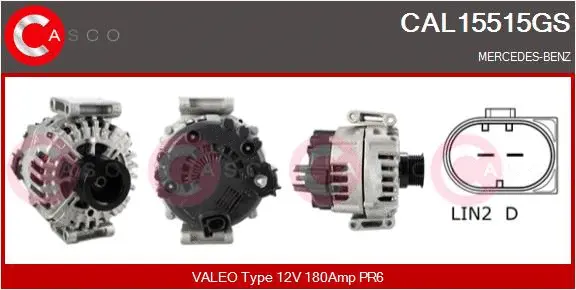 Alternator (CAL15515GS)