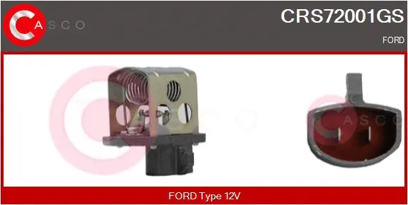 Series resistor, electric motor (radiator fan) (CRS72001GS)