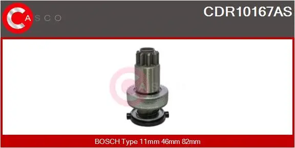 Pinion, starter (CDR10167AS)