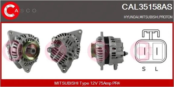 Alternator (CAL35158AS)