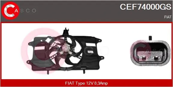 Electric Motor, radiator fan (CEF74000GS)