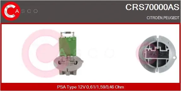 Resistor, interior blower (CRS70000AS)