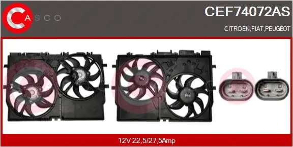 Electric Motor, radiator fan (CEF74072AS)