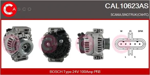 Alternator (CAL10623AS)