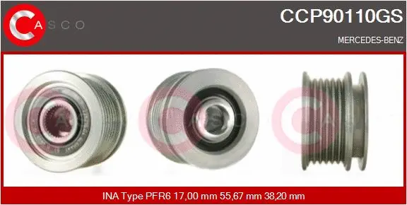 Belt Pulley, alternator (CCP90110GS)