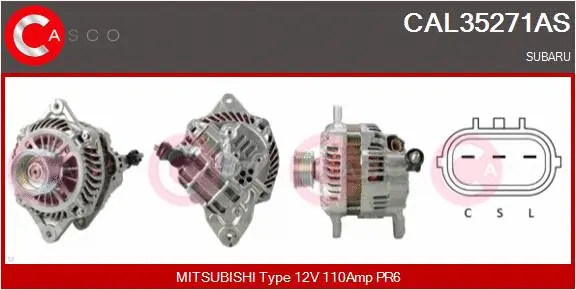 Alternator (CAL35271AS)