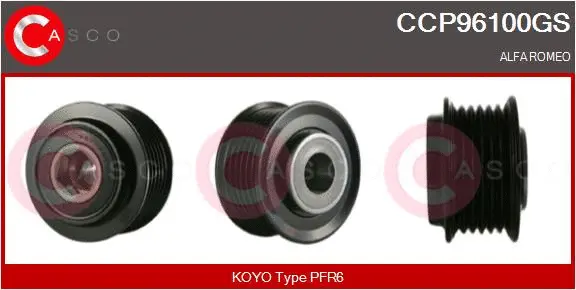 Belt Pulley, alternator (CCP96100GS)