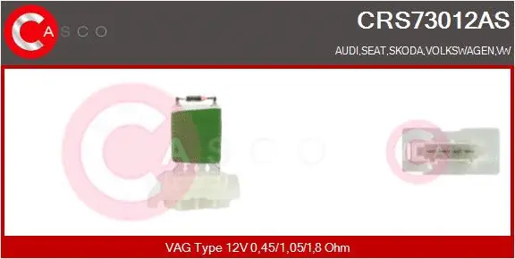 Resistor, interior blower (CRS73012AS)