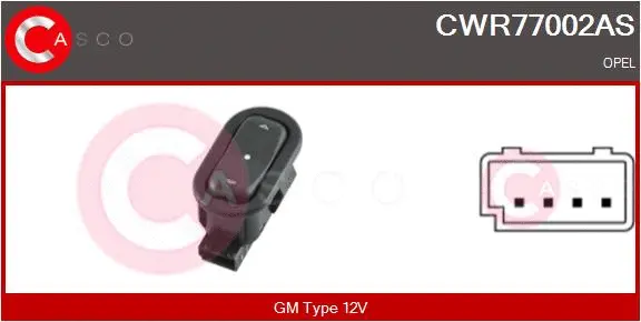 Switch, window regulator (CWR77002AS)