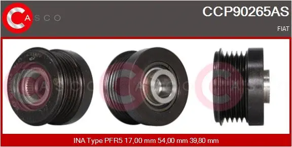 Belt Pulley, alternator (CCP90265AS)