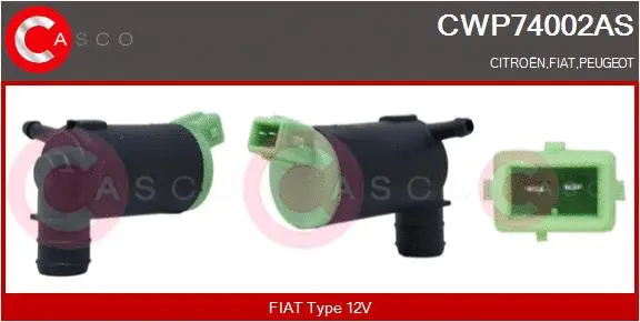 Washer Fluid Pump, window cleaning (CWP74002AS)
