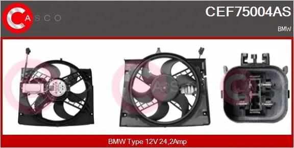 Electric Motor, radiator fan (CEF75004AS)