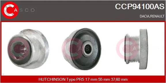 Belt Pulley, alternator (CCP94100AS)