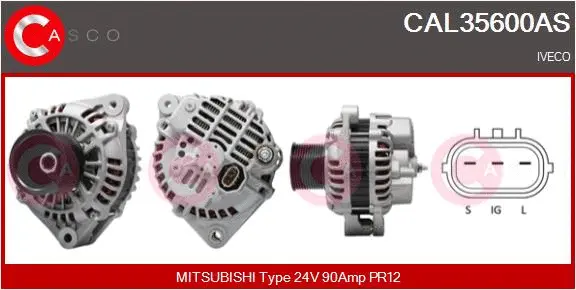 Alternator (CAL35600AS)