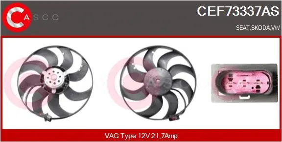 Fan, engine cooling (CEF73337AS)