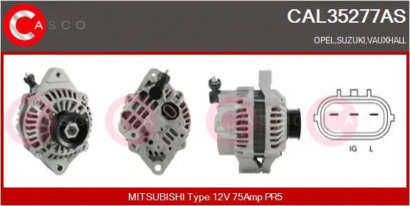 Alternator (CAL35277AS)