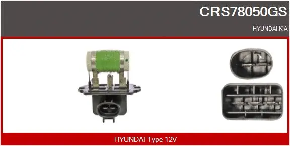 Series resistor, electric motor (radiator fan) (CRS78050GS)