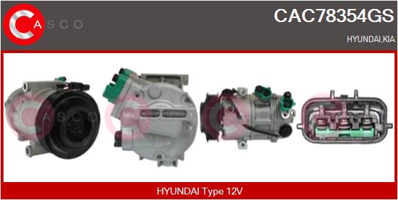 Compressor, air conditioning (CAC78354GS)