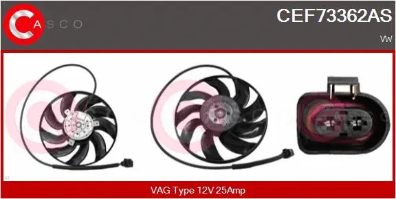Fan, engine cooling (CEF73362AS)