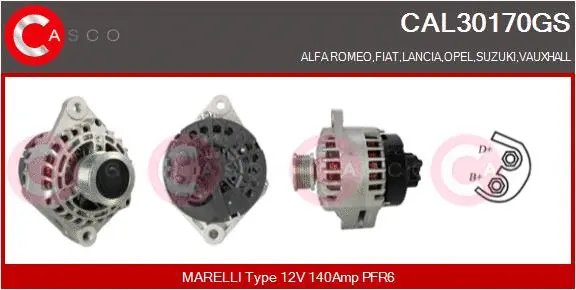 Alternator (CAL30170GS)