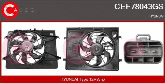 Electric Motor, radiator fan (CEF78043GS)