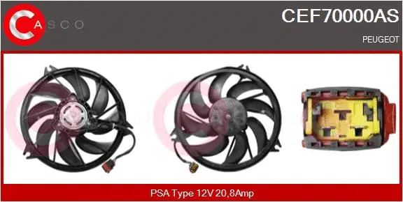 Electric Motor, radiator fan (CEF70000AS)