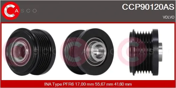 Belt Pulley, alternator (CCP90120AS)