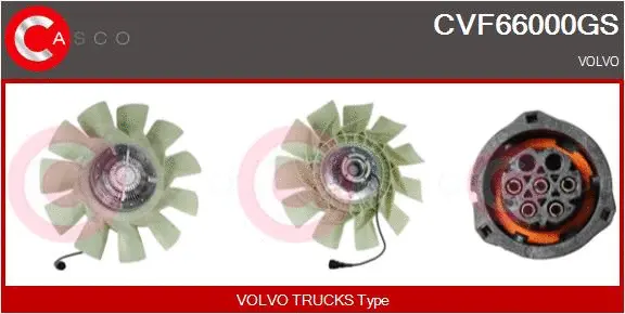 Clutch, radiator fan (CVF66000GS)