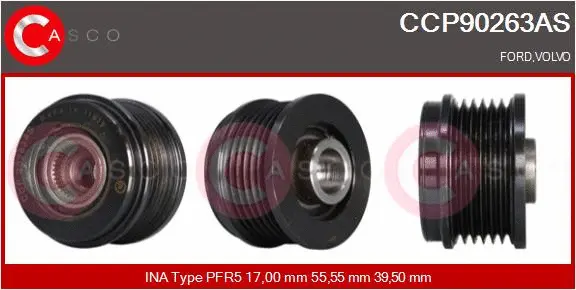 Belt Pulley, alternator (CCP90263AS)
