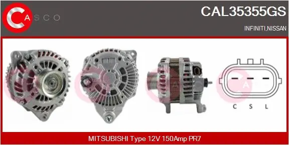 Alternator (CAL35355GS)
