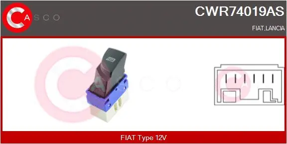 Switch, window regulator (CWR74019AS)