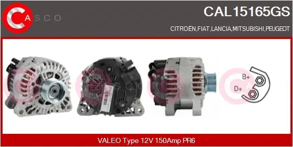 Alternator (CAL15165GS)