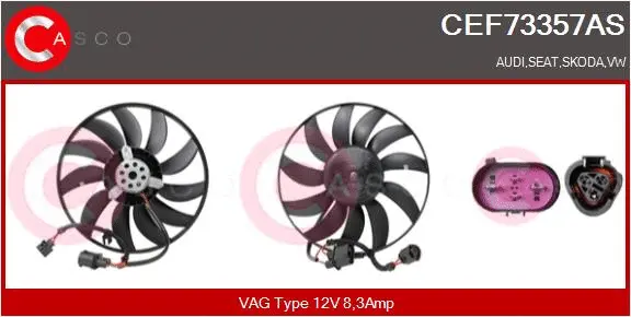 Fan, engine cooling (CEF73357AS)