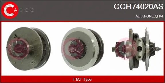 Core assembly, turbocharger (CCH74020AS)
