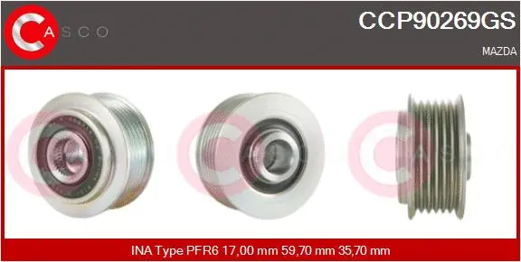 Belt Pulley, alternator (CCP90269GS)
