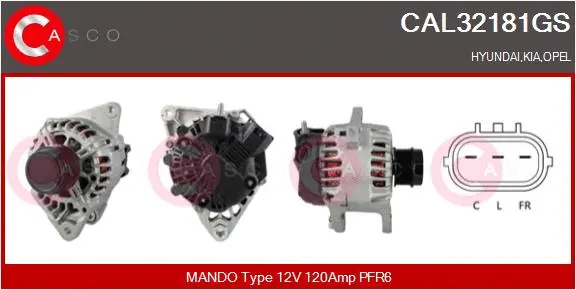 Alternator (CAL32181GS)