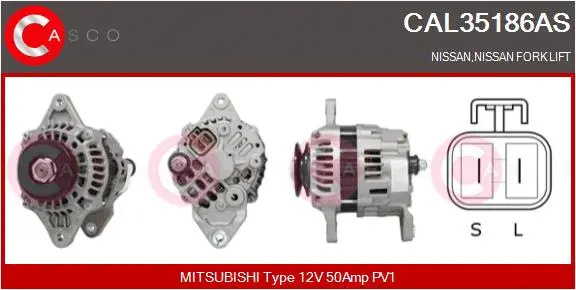 Alternator (CAL35186AS)