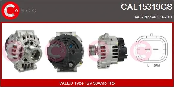 Alternator (CAL15319GS)