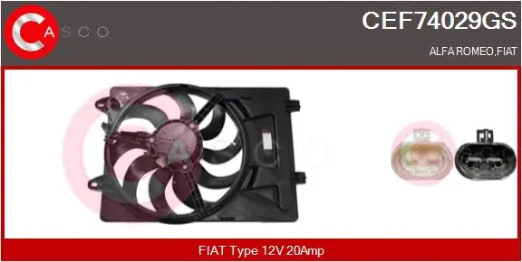 Electric Motor, radiator fan (CEF74029GS)