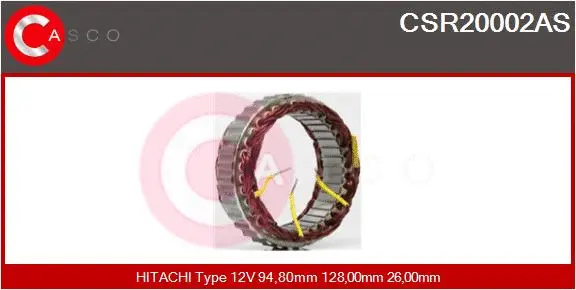 Stator, alternator (CSR20002AS)