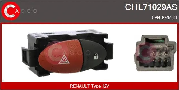 Hazard Warning Light Switch (CHL71029AS)