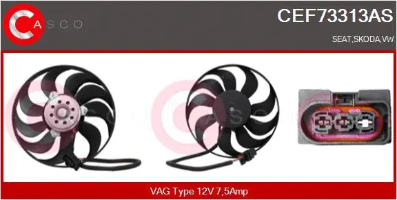 Fan, engine cooling (CEF73313AS)