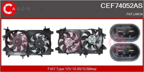 Electric Motor, radiator fan (CEF74052AS)